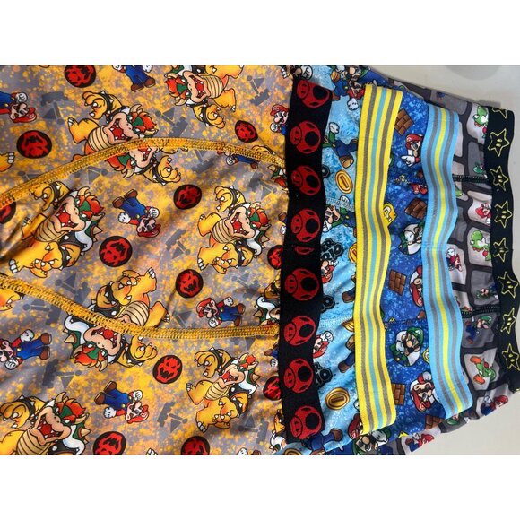 Super Mario Boys Boxer Briefs Lot of 4 Size 10 Nintendo Polyester & Spandex - Picture 2 of 6